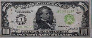 $1,000 US Note -similar to the one Jacob Gallegos showed to James O'Quinn to prove Gallegos had information about the attack and home invasion against him. The $1,000 note was among many items stolen from O'Quinn. The Naples Ninjas stole cash, jewelry, and 13 guns from O'Quinn. They also stole his truck and left it on the side of the road near Naples Ninjas Andres Perez and Henry Contreras homes. 2014 Naples Ninja News. All rights reserved. 