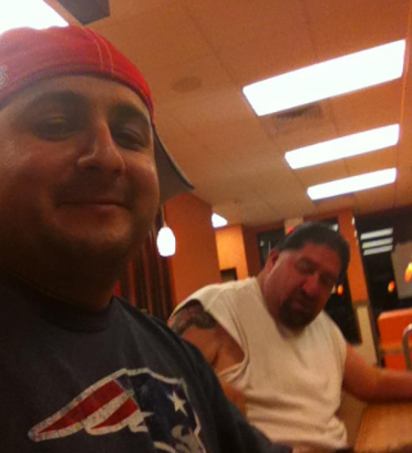 Best friends Jacob Gallegos and Henry Contreras at McDonalds in Immokalee. 2014 Naples Ninja News. All rights reserved.