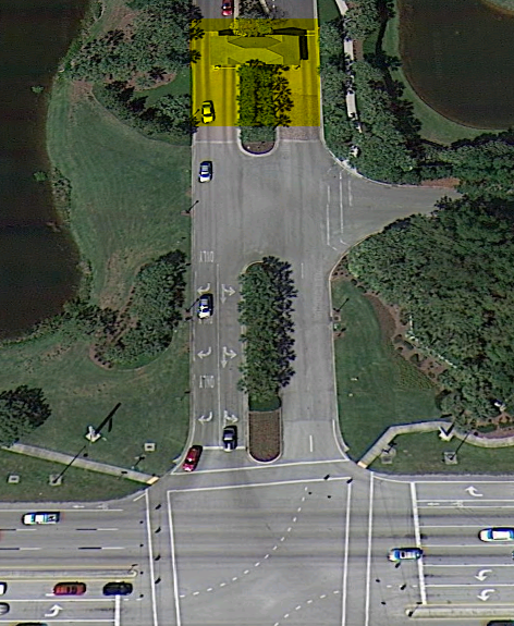 Aerial view of Pelican Landing guard house just off of well-known and heavily trafficked US 41 in Bonita Springs. 2014 Naples Ninja News. All rights reserved. Courtesy GOOGLE Images.